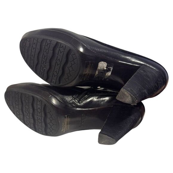 indigo by clarks Black Leather Shoe Boot Heel Size 9.5M ladies. Heel size 3.5" - Picture 7 of 7